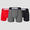 Solids 3 Pack - Red/Grey/Black